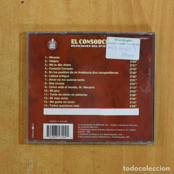 CDs de m&uacute;sica: EL CONSORCIO - PETICIONES DEL OYENTE - CD - Foto 2