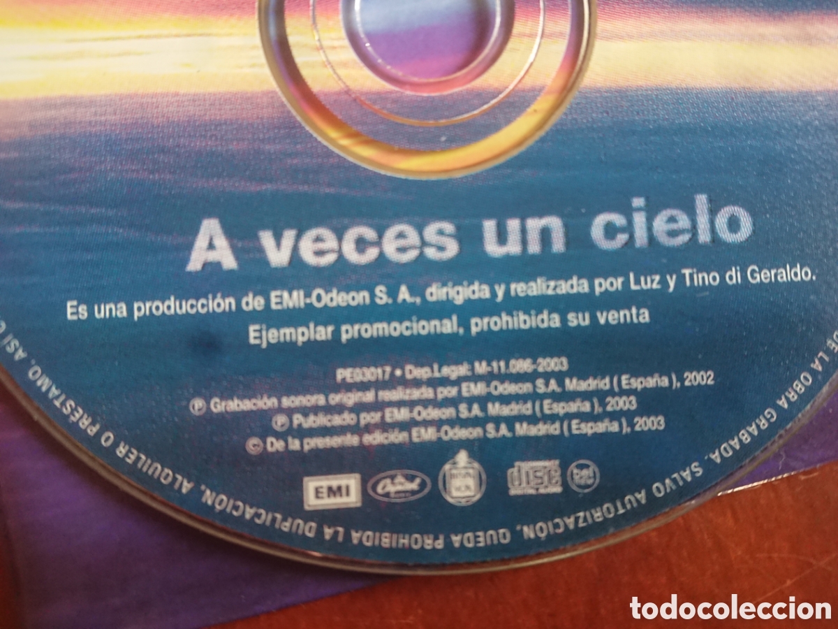CDs de m&uacute;sica: Luz - A veces un cielo - CD single - Foto 4
