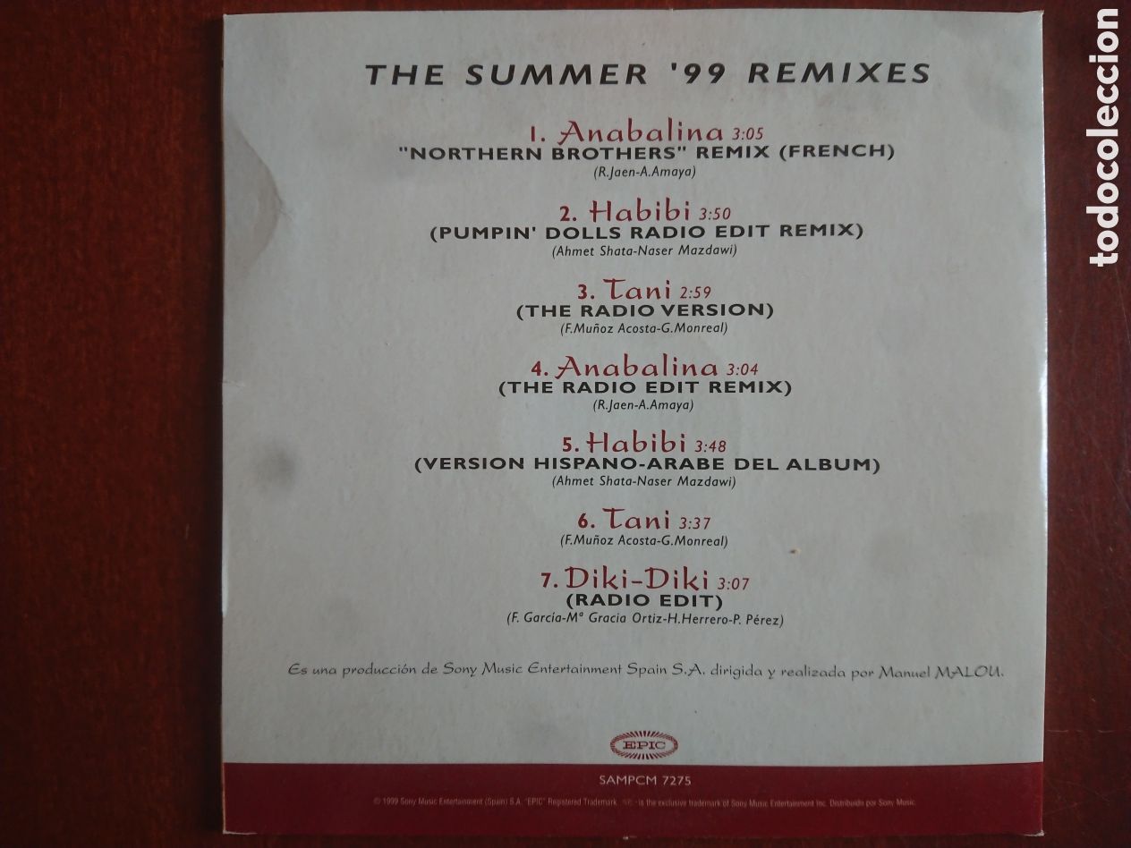 CDs de m&uacute;sica: Hakim - The summer99 remixes - CD - Foto 2