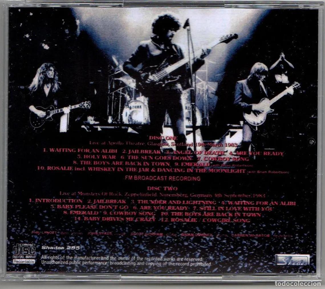 CDs de m&uacute;sica: 2 CDs THIN LIZZY - Farewell Tour 1983 - Foto 2
