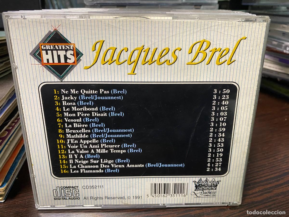 CDs de m&uacute;sica: Jacques Brel - Greatest Hits (CD, Comp) - Foto 2