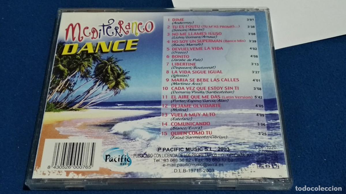 CDs de m&uacute;sica: MIDETERRANEO DANCE - 2003 PACIFIC MUSIC - 15 &Eacute;XITOS EN CORRECTO ESTADO - Foto 3