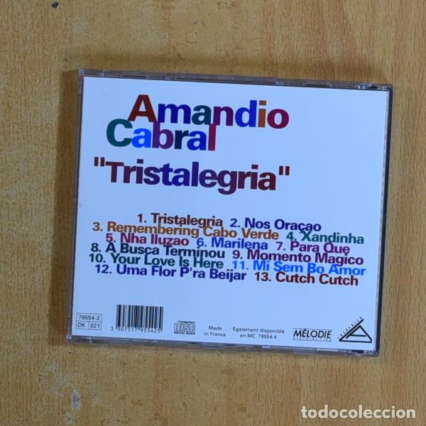 CDs de m&uacute;sica: AMAMDIO CABARAL - TRISTALEGRIA - CD - Foto 2