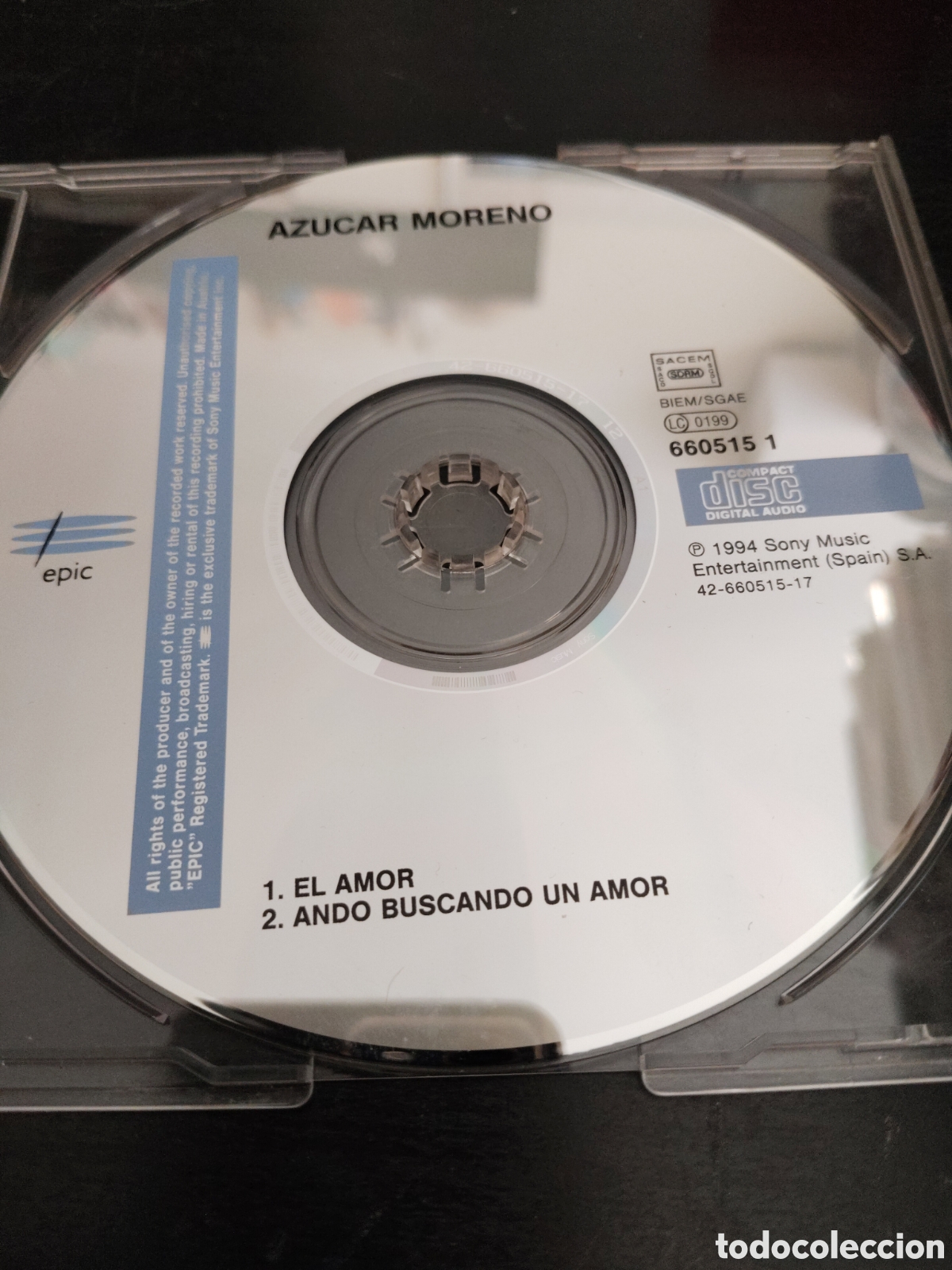 CDs de m&uacute;sica: Azucar Moreno&nbsp;&ndash;&nbsp;El Amor Cd single 1994 Espa&ntilde;a - Foto 2