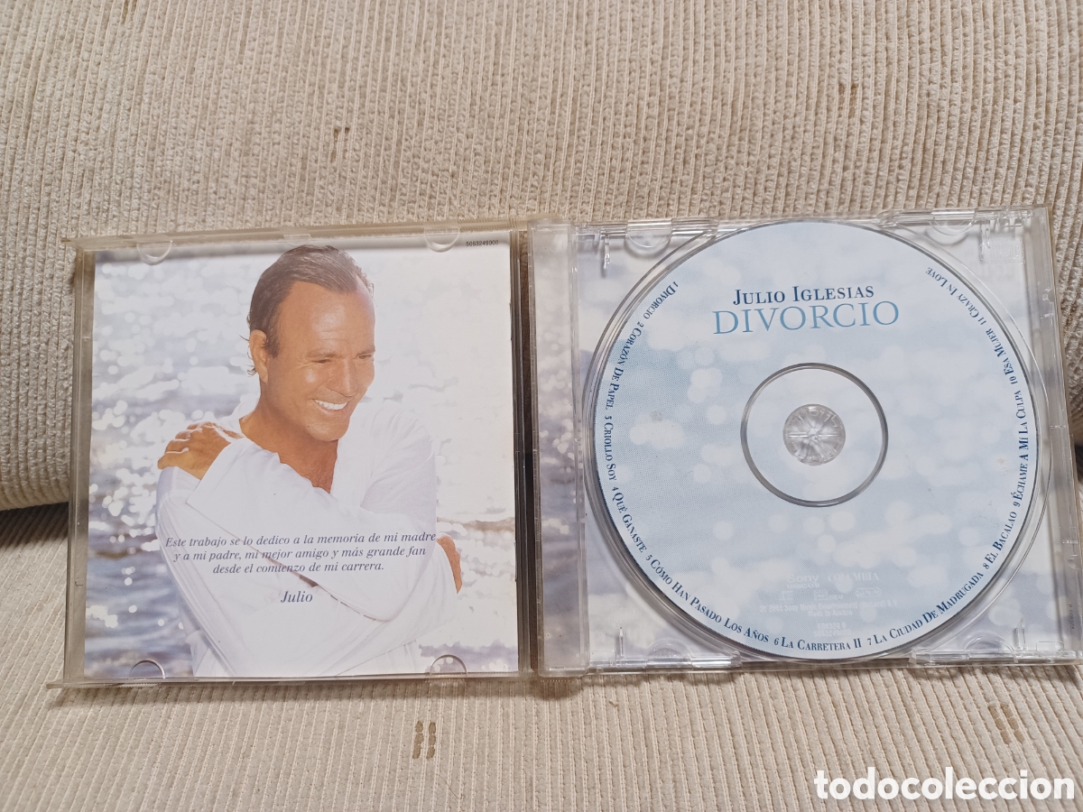 CDs de m&uacute;sica: Cd julio iglesias divorcio - Foto 3