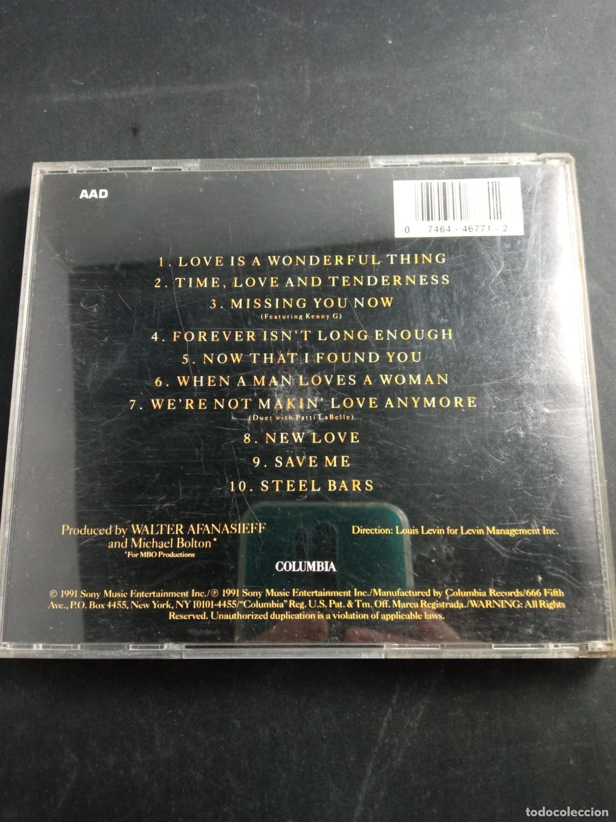 CDs de m&uacute;sica: MICHAEL BOLTON. TIME, LOVE & TENDERNESS. CD . - Foto 2