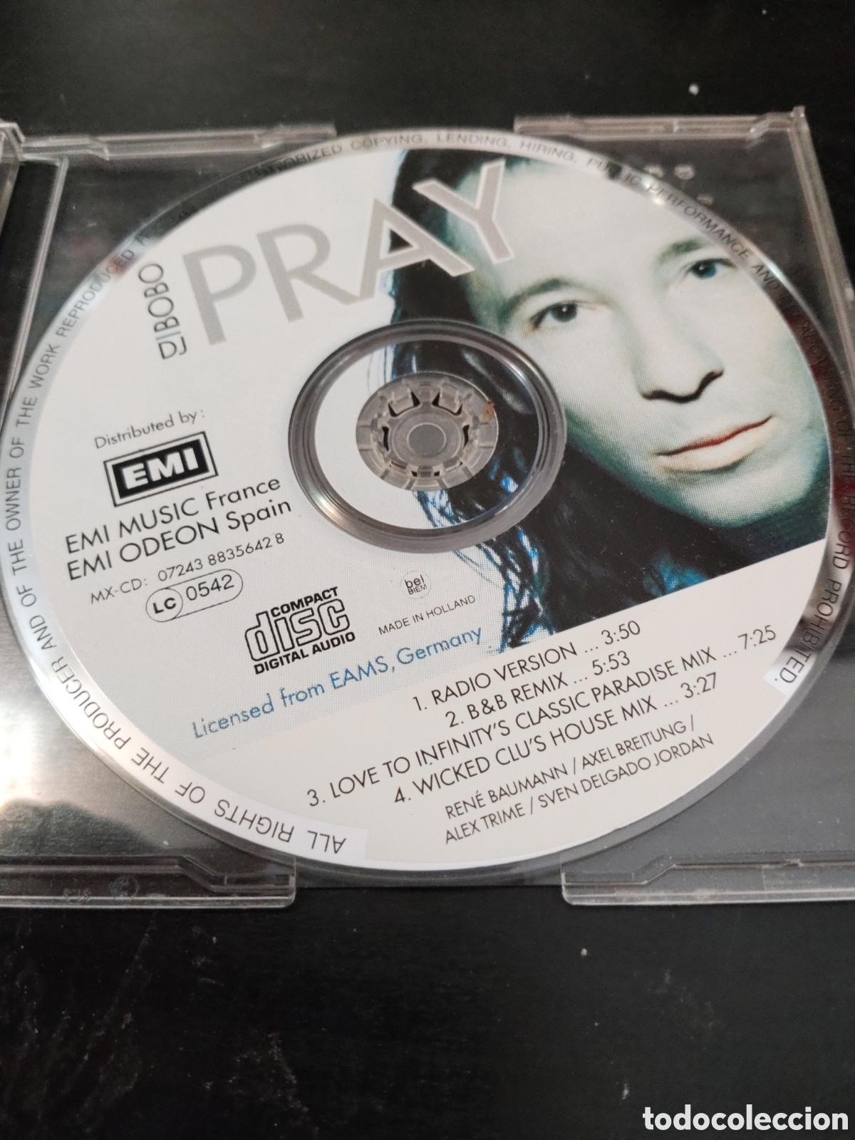 CDs de m&uacute;sica: DJ BoBo&nbsp;&ndash;&nbsp;Pray Cd maxi single 1996 Espa&ntilde;a - Foto 2