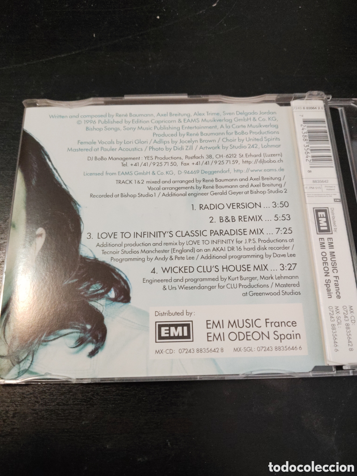 CDs de m&uacute;sica: DJ BoBo&nbsp;&ndash;&nbsp;Pray Cd maxi single 1996 Espa&ntilde;a - Foto 3
