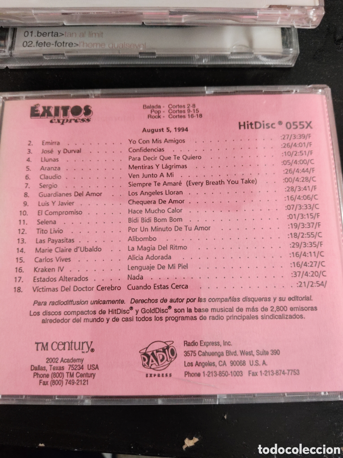CDs de m&uacute;sica: Exitos Express 192x Cd compilation 1992 - Foto 3