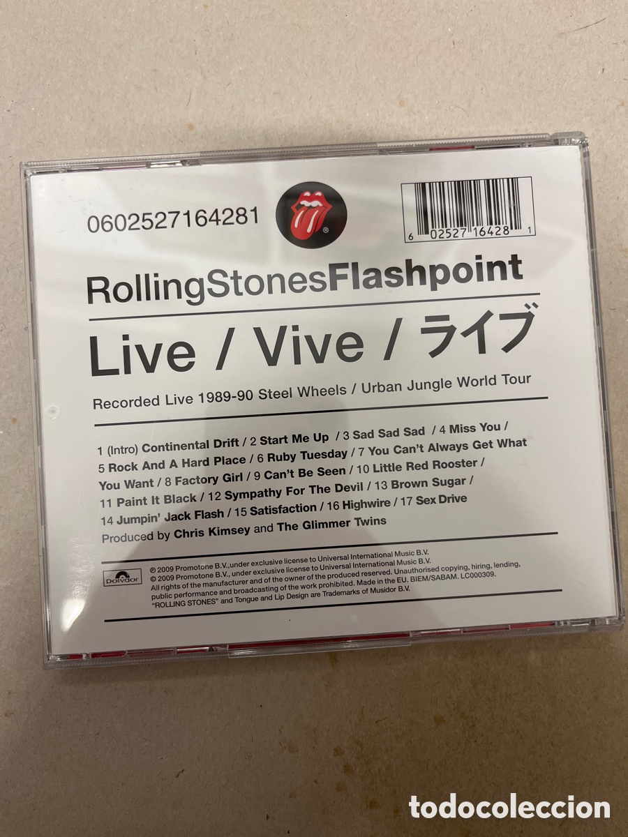 CDs de m&uacute;sica: The Rolling Stones - flashpoint - Foto 2