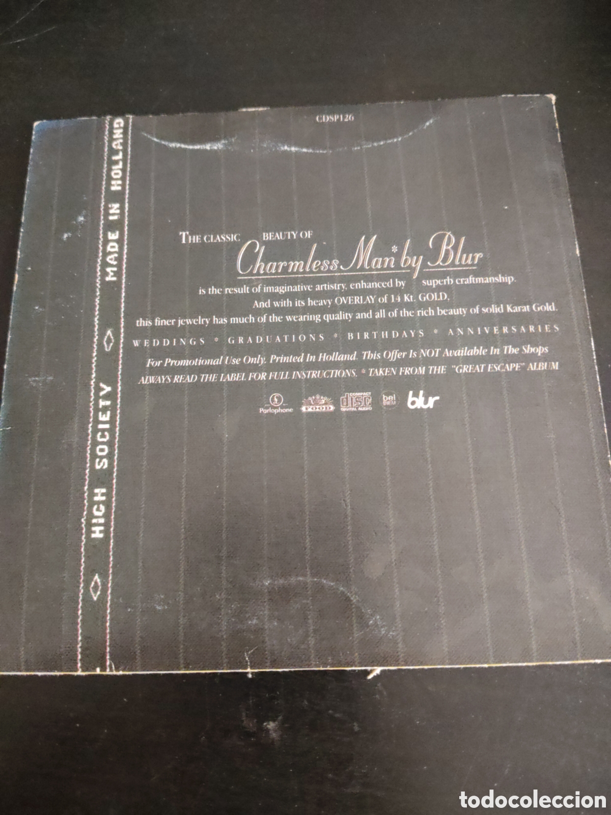 CDs de m&uacute;sica: Blur&nbsp;&ndash;&nbsp;Charmless Man Cd single promo 1996 UK - Foto 2