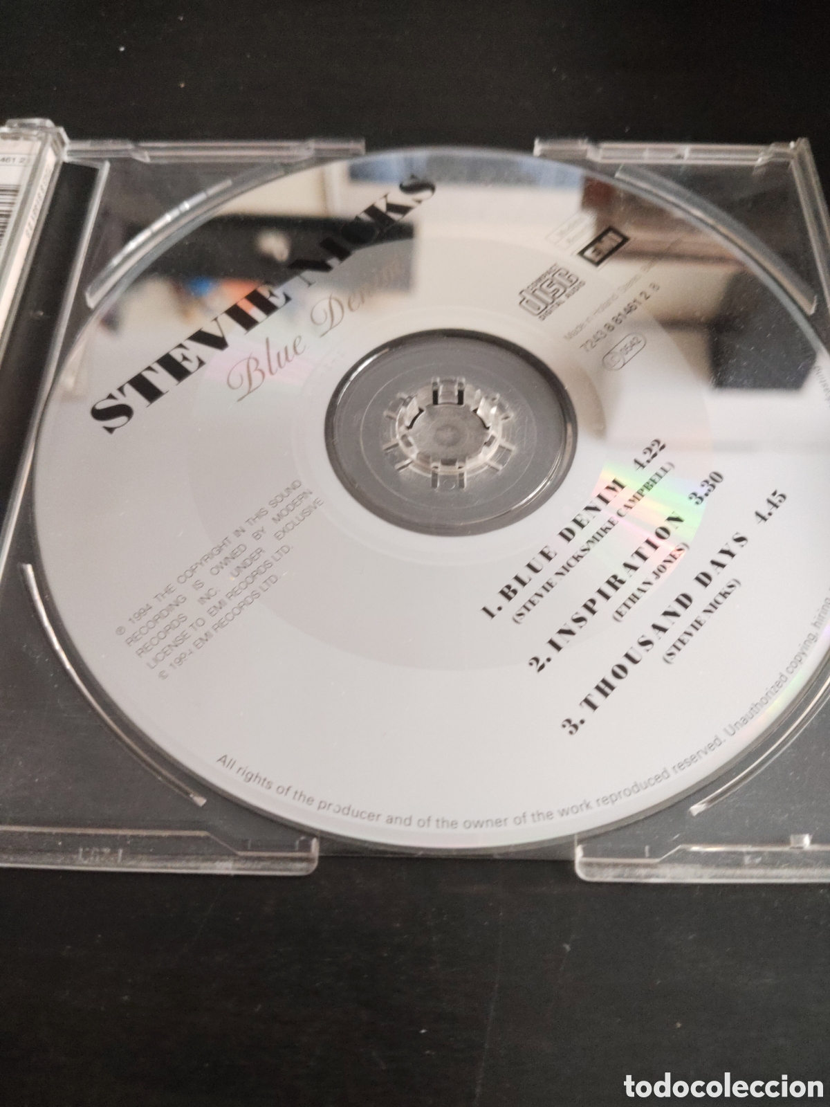CDs de m&uacute;sica: Stevie Nicks&nbsp;&ndash;&nbsp;Blue Denim Cd single 1994 Holanda - Foto 2
