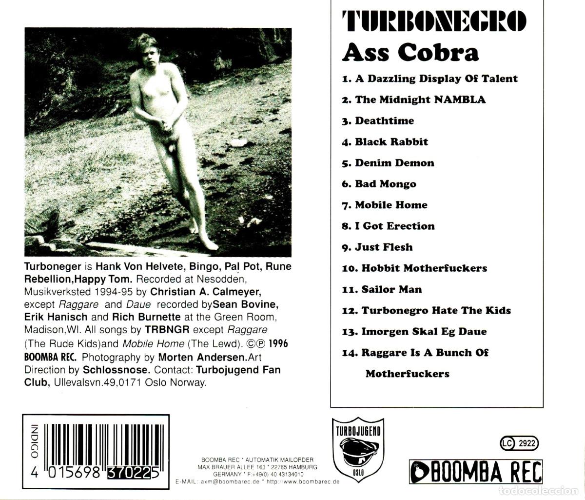CDs de m&uacute;sica: �H752 - TURBONEGRO. ASS COBRA. CD. - Foto 2