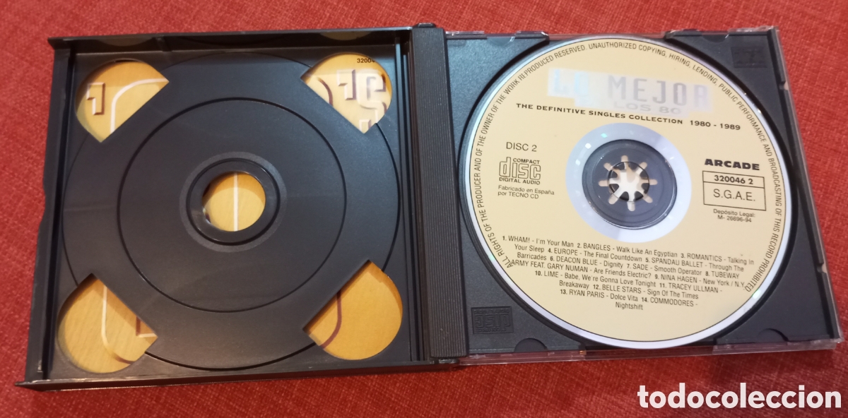 CDs de m&uacute;sica: Lo mejor de los 80. CD doble original. - Foto 4