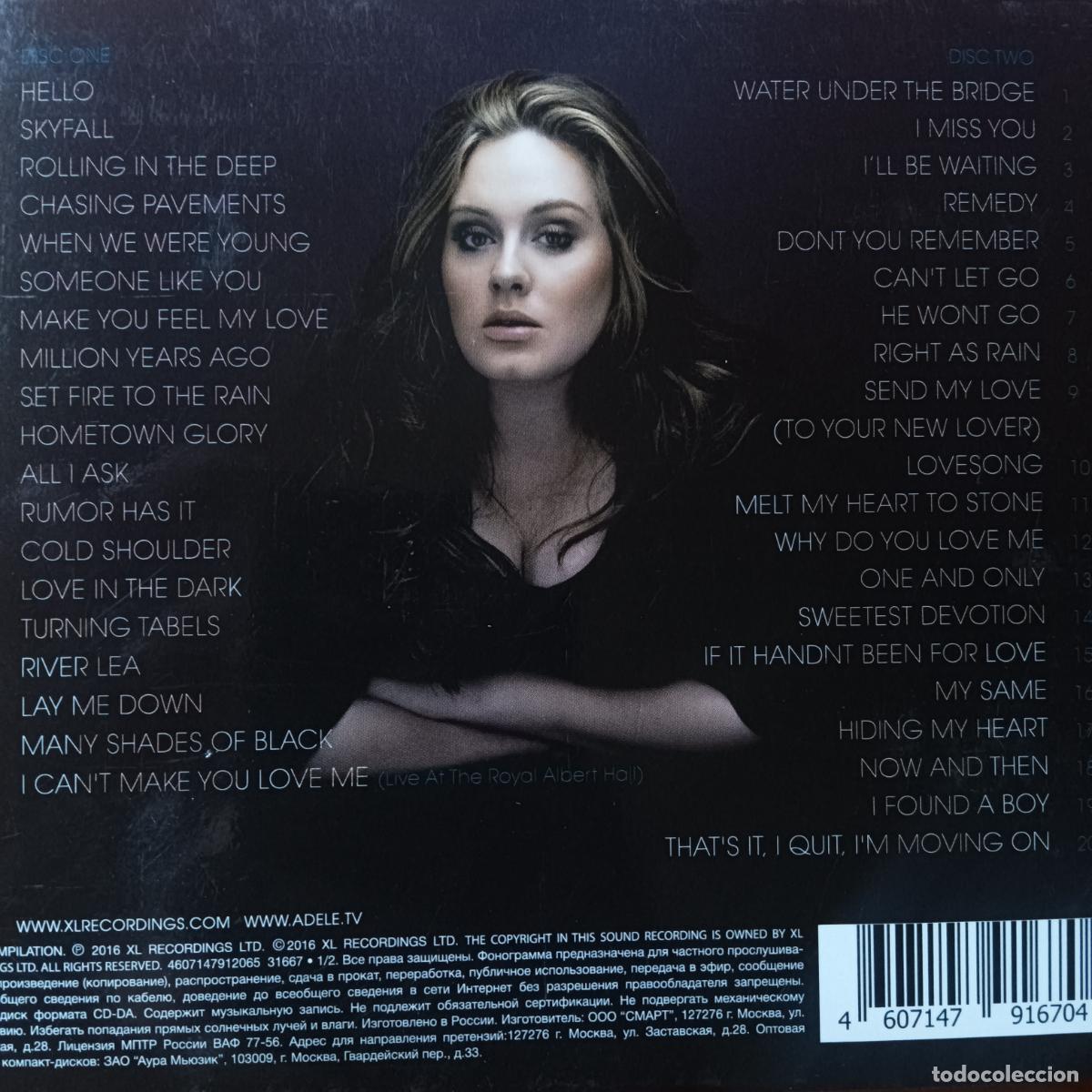 CDs de m&uacute;sica: ADELE, GREATEST HITS. 2CDs DIGIPAK - Foto 2