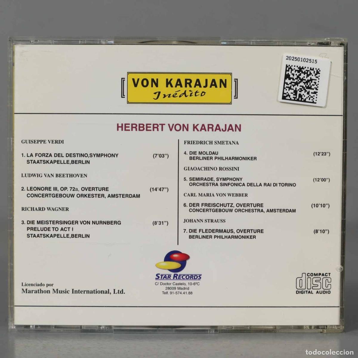 CDs de m&uacute;sica: CD. KARAJAN INEDITO 2 - Foto 2
