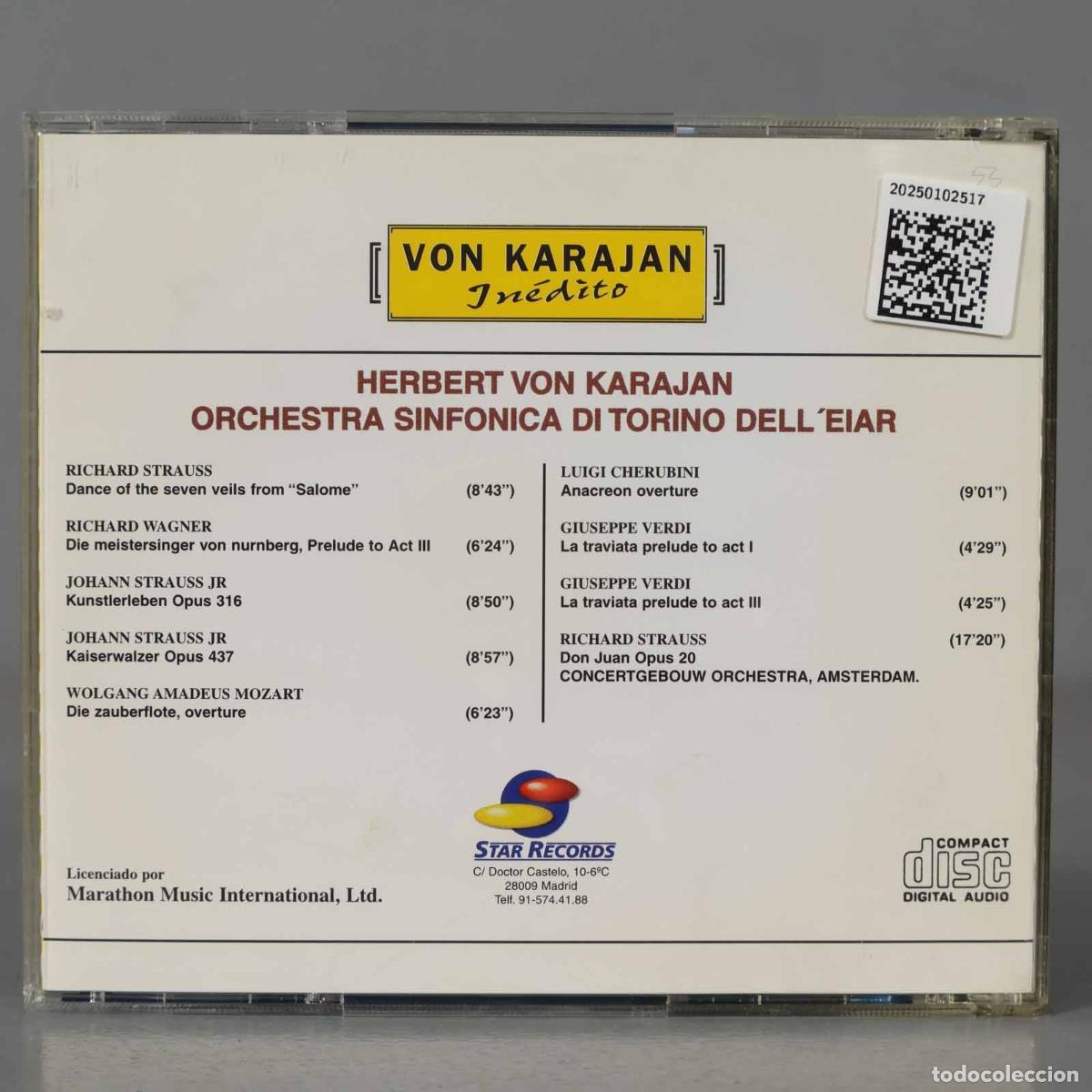 CDs de m&uacute;sica: CD. KARAJAN INEDITO 9 - Foto 2