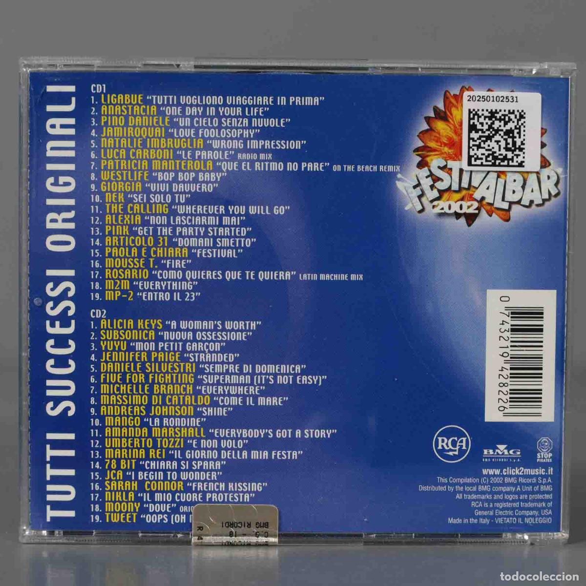 CDs de m&uacute;sica: CD. Various &ndash; 39&deg; Festivalbar 2002 - Compilation Blu - Foto 2