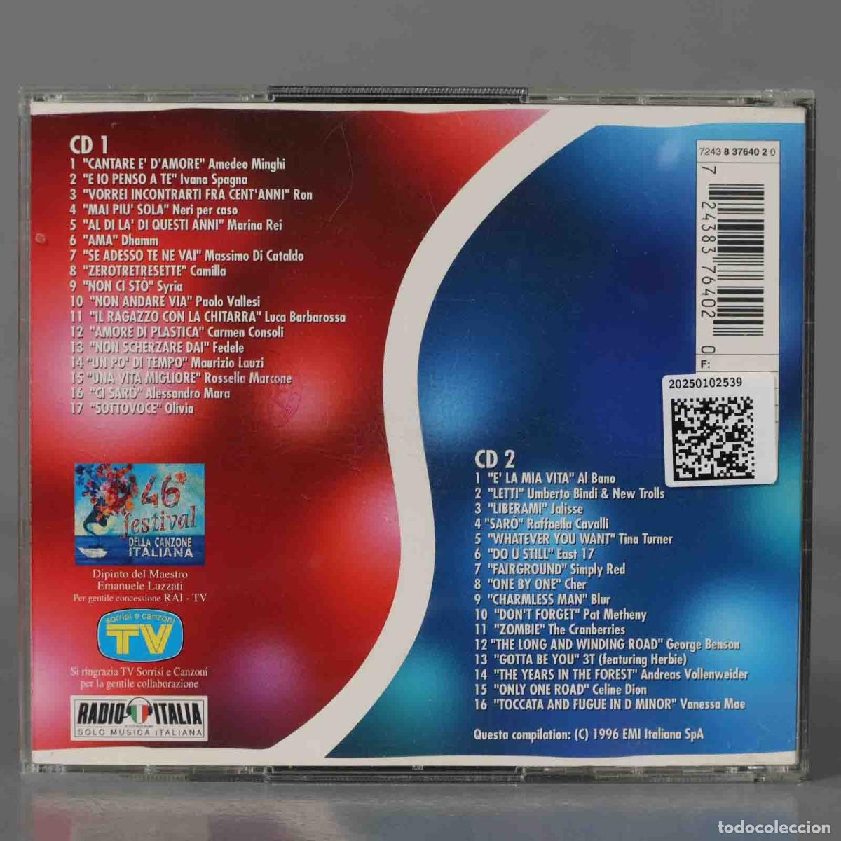 CDs de m&uacute;sica: CD. Various &ndash; Supersanremo &acute;96 - Foto 2