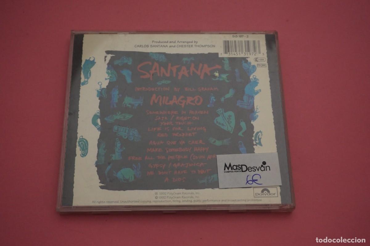 CDs de m&uacute;sica: CD - SANTANA - MILAGRO - Foto 3