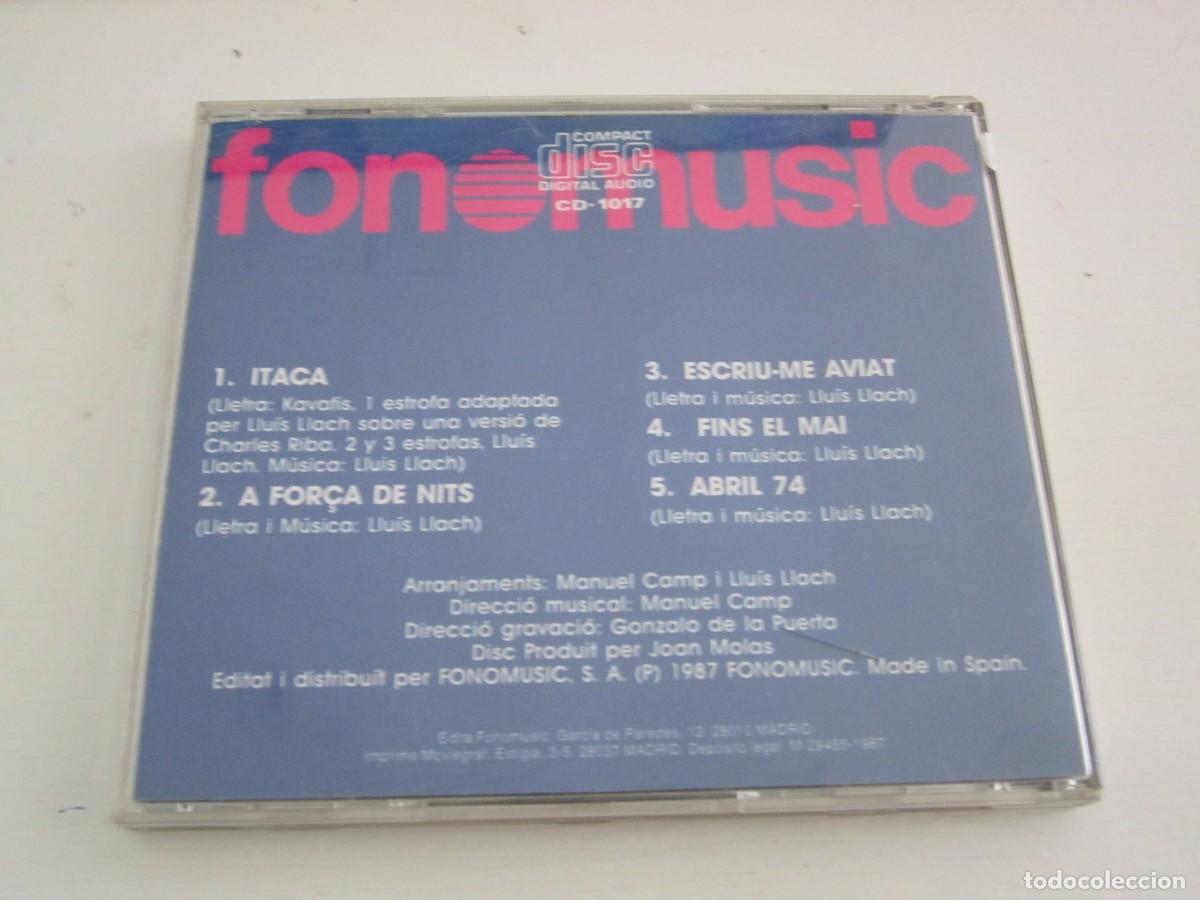 CDs de m&uacute;sica: (466) CD LLUIS LLACH VIAJE A ITACA - Foto 2