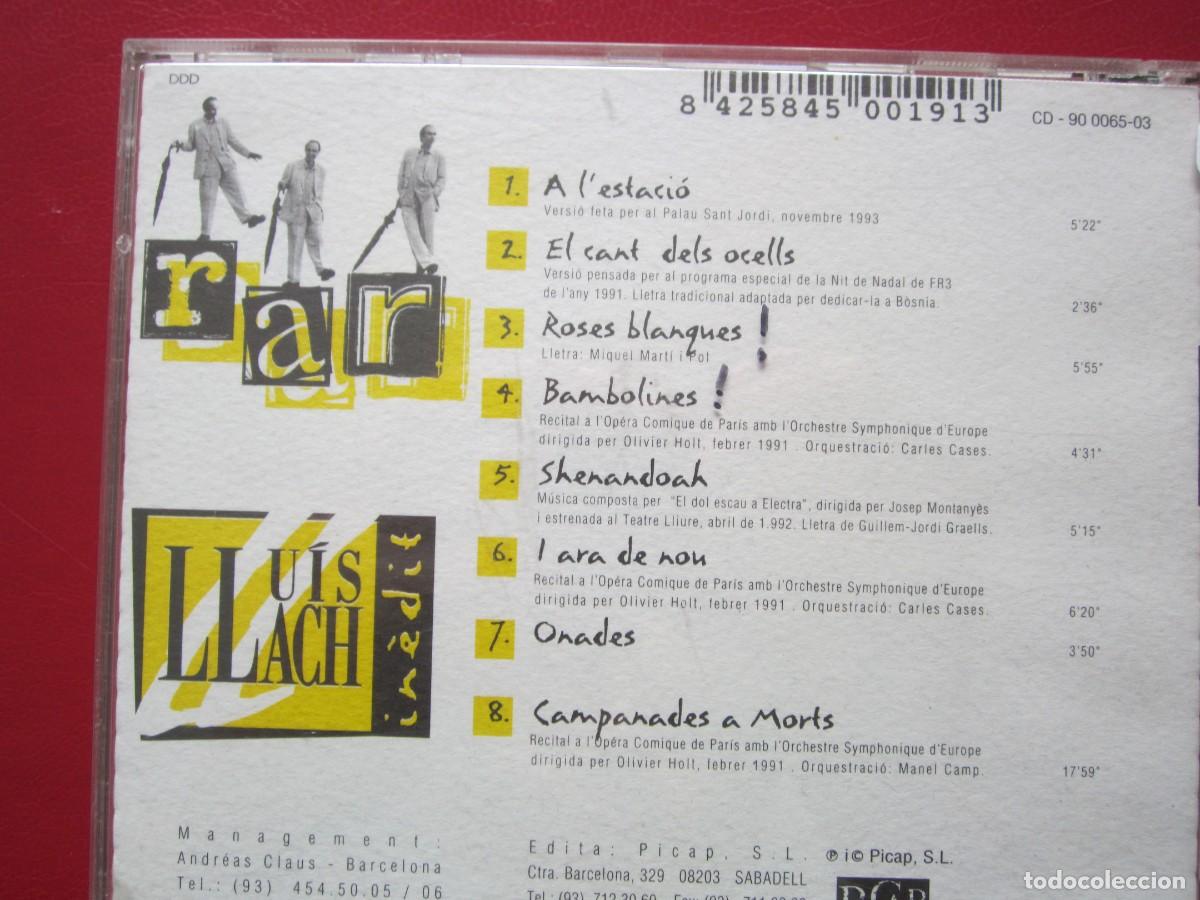 CDs de m&uacute;sica: (464 ) CD LLUIS LLACH RAR - Foto 2