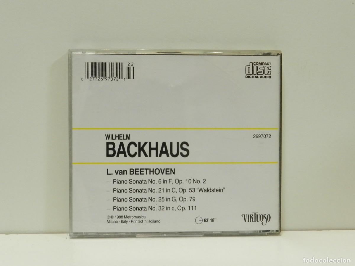CDs de m&uacute;sica: DISCO CD. Wilhelm Backhaus &ndash; Beethoven Sonatas. COMPACT DISC. - Foto 2