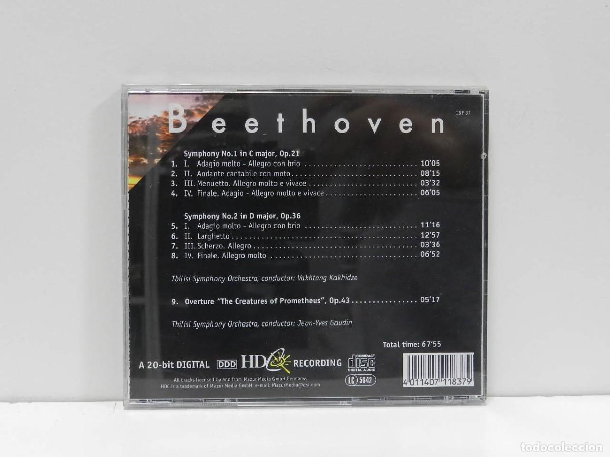 CDs de m&uacute;sica: DISCO CD. Beethoven &ndash; Symphony No. 1 & 2. COMPACT DISC. - Foto 2