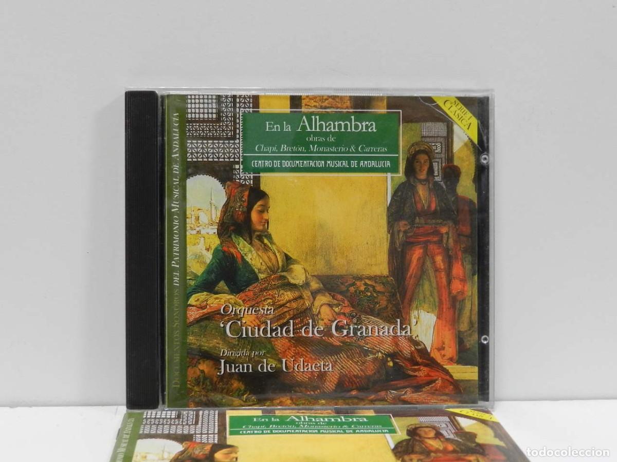 CDs de m&uacute;sica: DISCO CD. Chap&iacute;, Bret&oacute;n, Monasterio & Carreras &ndash; En La Alhambra. COMPACT DISC. - Foto 1