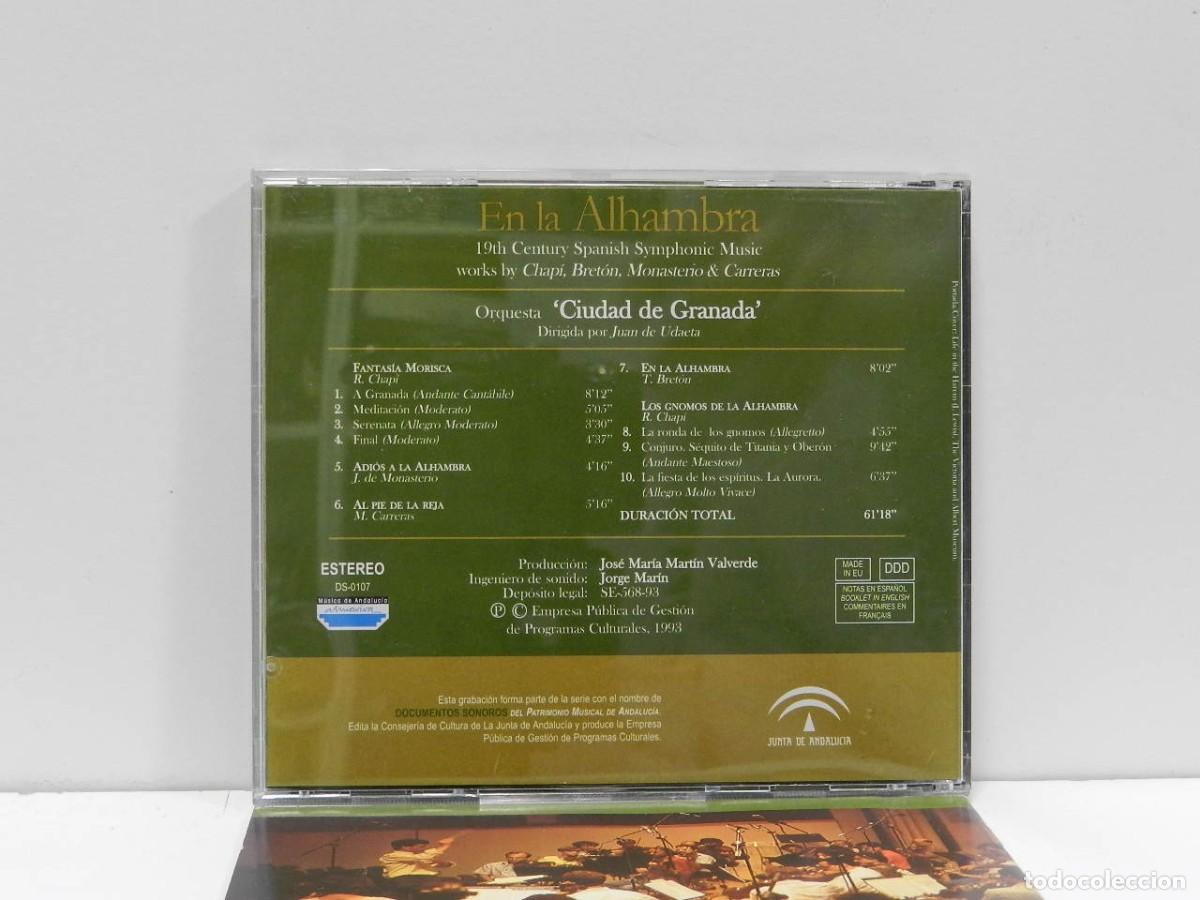 CDs de m&uacute;sica: DISCO CD. Chap&iacute;, Bret&oacute;n, Monasterio & Carreras &ndash; En La Alhambra. COMPACT DISC. - Foto 2