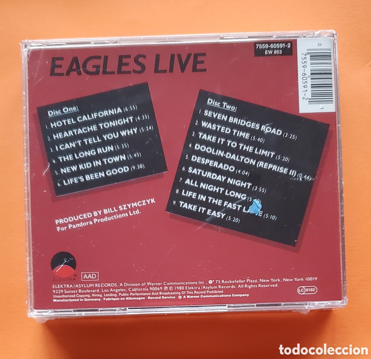 CDs de m&uacute;sica: Precintado!!EAGLES . Live . Precintado !! - Foto 2