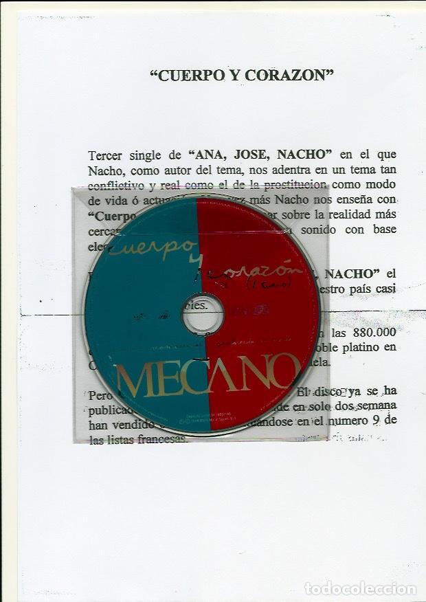 CDs de m&uacute;sica: MECANO. Cuerpo y corazon. (cd single 1998) - Foto 1