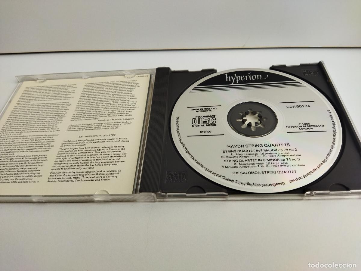 CDs de m&uacute;sica: HAYDN STRING QUARTETS Op. 74 n.2 & 3 & THE SALOMON STRING QUARTET - HYPERION CD CDA66124 - NUEVO - Foto 3