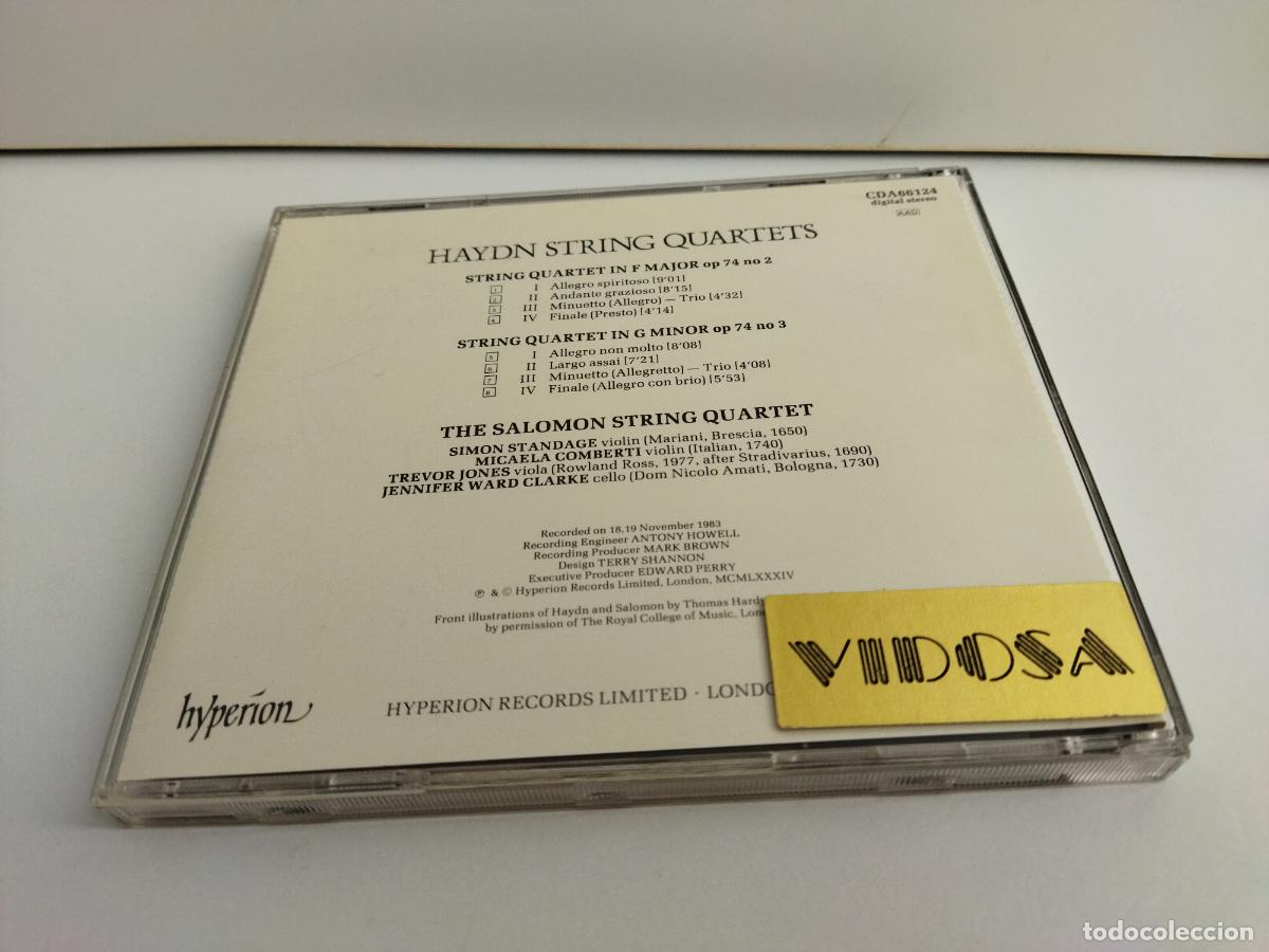 CDs de m&uacute;sica: HAYDN STRING QUARTETS Op. 74 n.2 & 3 & THE SALOMON STRING QUARTET - HYPERION CD CDA66124 - NUEVO - Foto 6