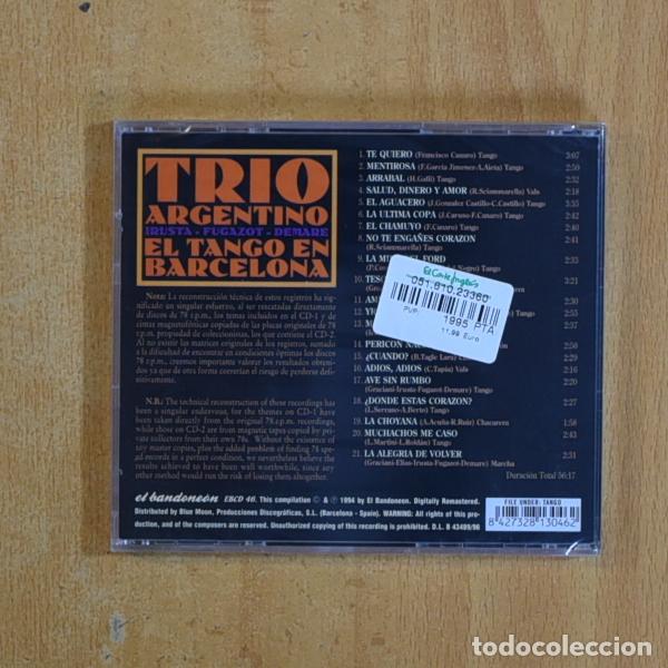 CDs de m&uacute;sica: TRIO ARGENTINO - EL TANGO EN BARCELONA - CD - Foto 2