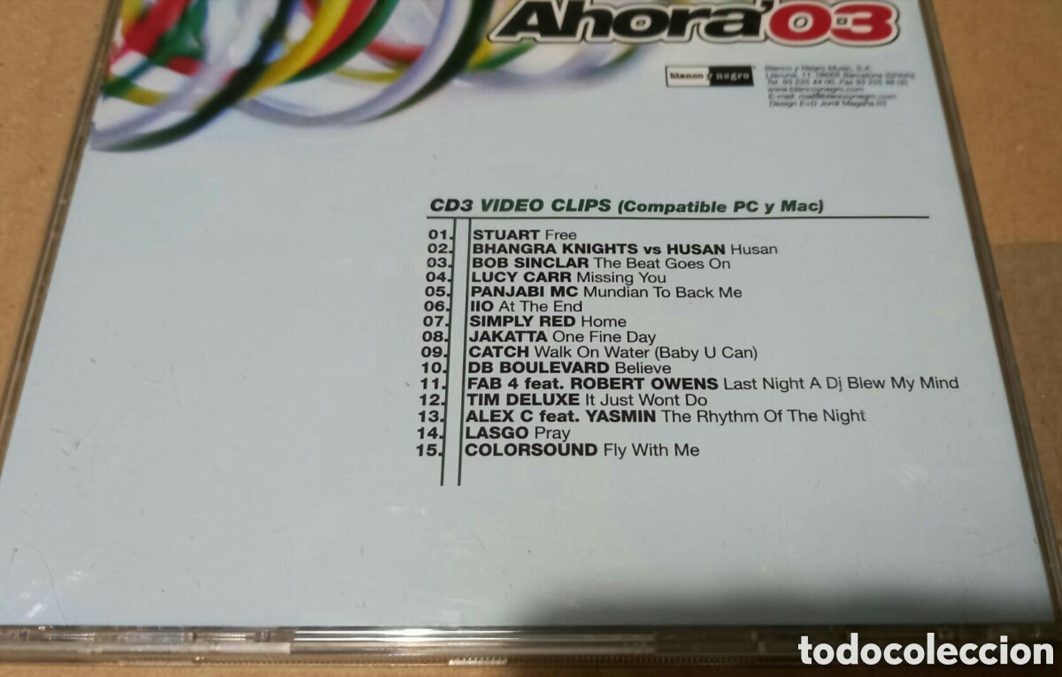 CDs de m&uacute;sica: Ahora 03 cd 3 videoclips - Foto 2