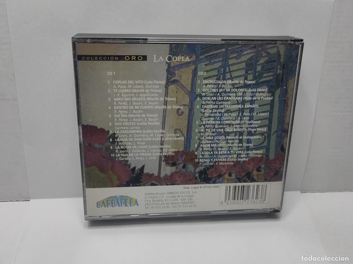 CDs de m&uacute;sica: CD DOBLE - LA COPLA - COLECCI&Oacute;N DE ORO - BARBARELA 2000 - Foto 4