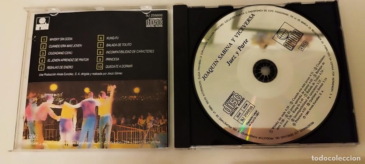 CDs de m&uacute;sica: CD Joaqu&iacute;n Sabina - &rdquo;Juez y Parte&rdquo; (1985) - Edici&oacute;n en CD - Foto 2