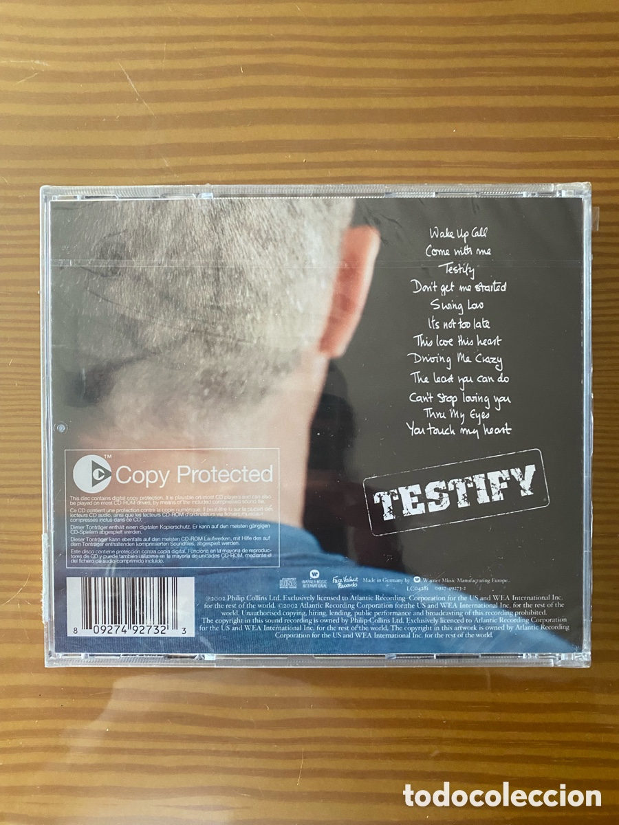 CDs de m&uacute;sica: Precintado!! Cd de Philip collins &ldquo;Testify&rdquo; - Foto 2