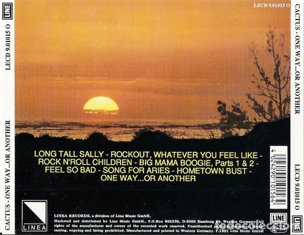 CDs de m&uacute;sica: Cactus &ndash; One Way...Or Another - Foto 2