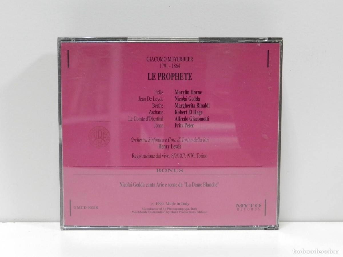 CDs de m&uacute;sica: DISCO 3 X CD. Giacomo Meyerbeer &ndash; Le Prophete. COMPACT DISC. - Foto 2