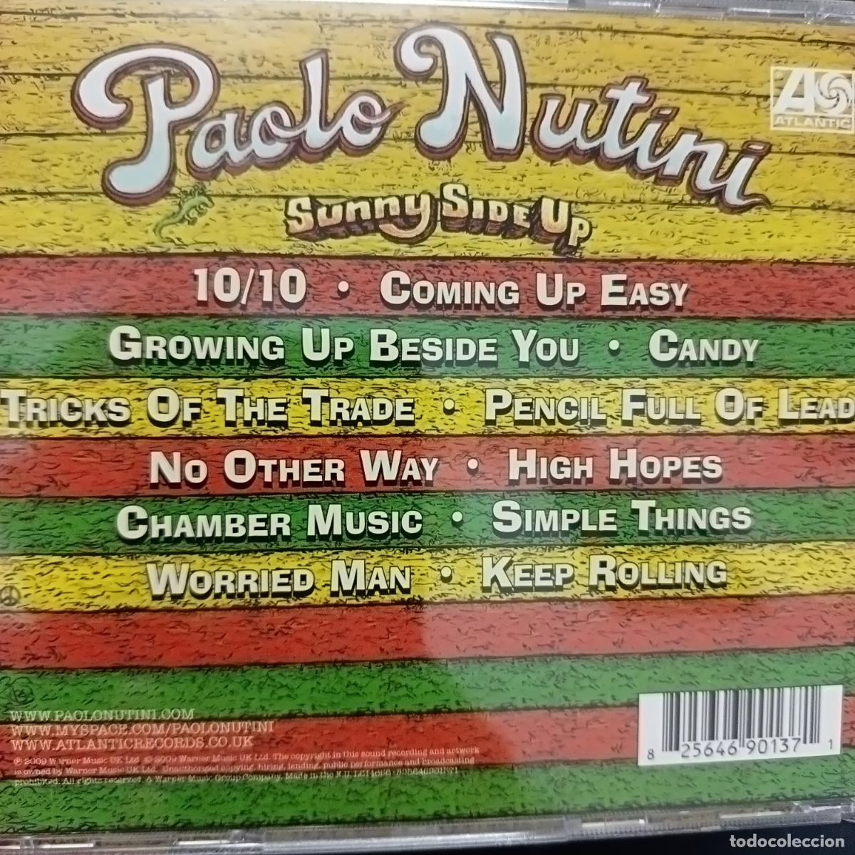 CDs de m&uacute;sica: PAOLO NUTINI, SUNNY SIDE UP. CD - Foto 2