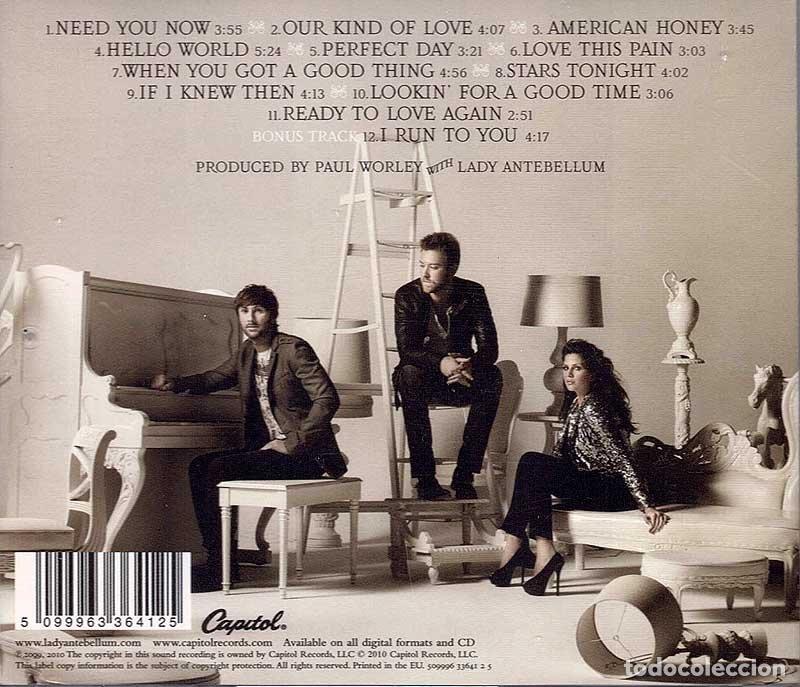 CDs de m&uacute;sica: Lady Antebellum - Need You Now. CD - Foto 2