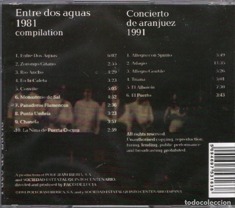 CDs de m&uacute;sica: PACO DE LUCIA CD - 2 EN 1 - Foto 2