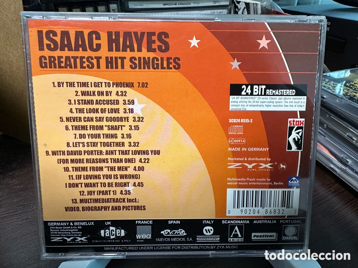 CDs de m&uacute;sica: Isaac Hayes - Greatest Hit Singles (CD, Comp) - Foto 2