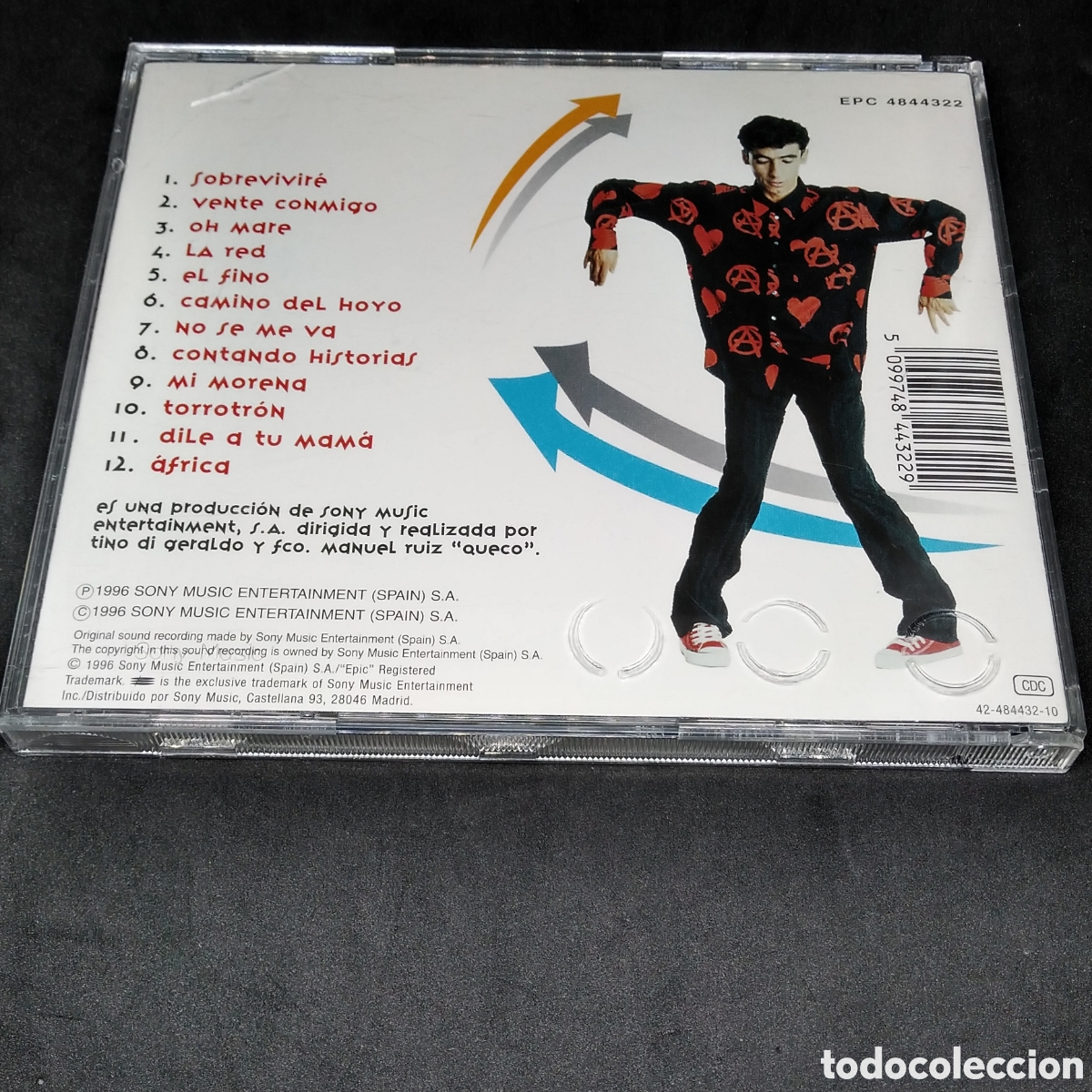 CDs de m&uacute;sica: TOMASITO - TOMASITO - CD - DISCO VERIFICADO - 1996 - Foto 2
