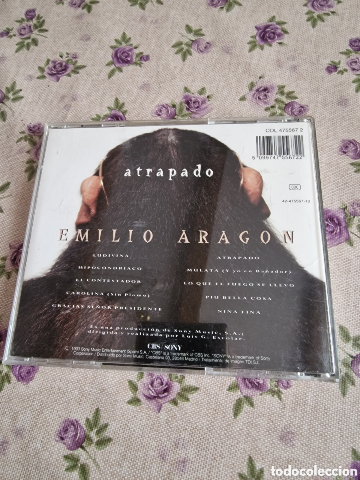 CDs de m&uacute;sica: Emilio aragon atrapado cd - Foto 2