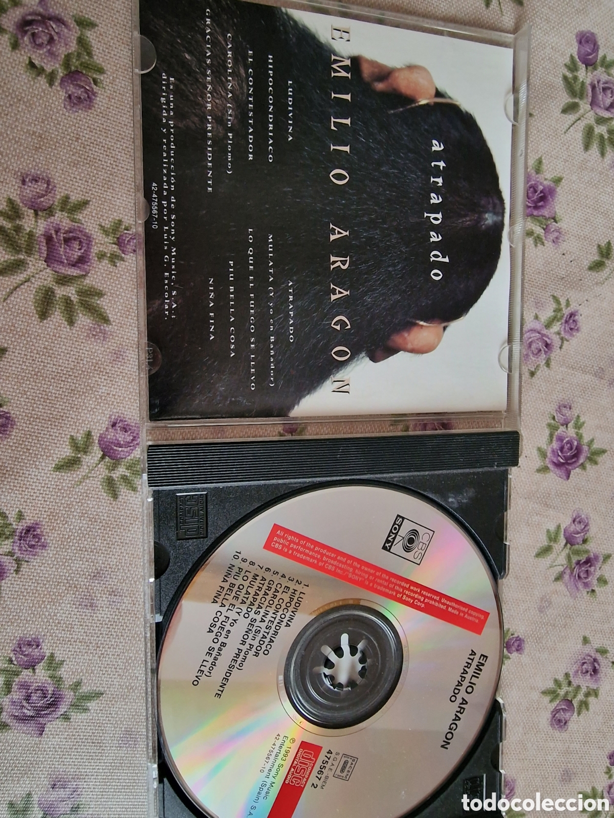 CDs de m&uacute;sica: Emilio aragon atrapado cd - Foto 3