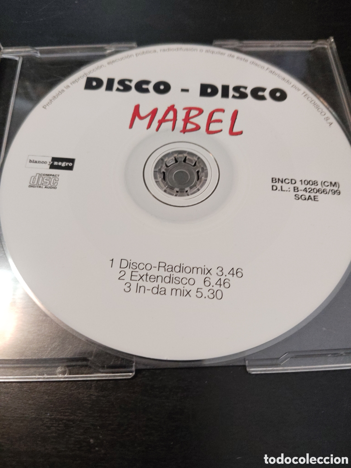 CDs de m&uacute;sica: Mabel&nbsp;&ndash;&nbsp;Disco Disco Cd maxi single 1999 Espa&ntilde;a - Foto 2