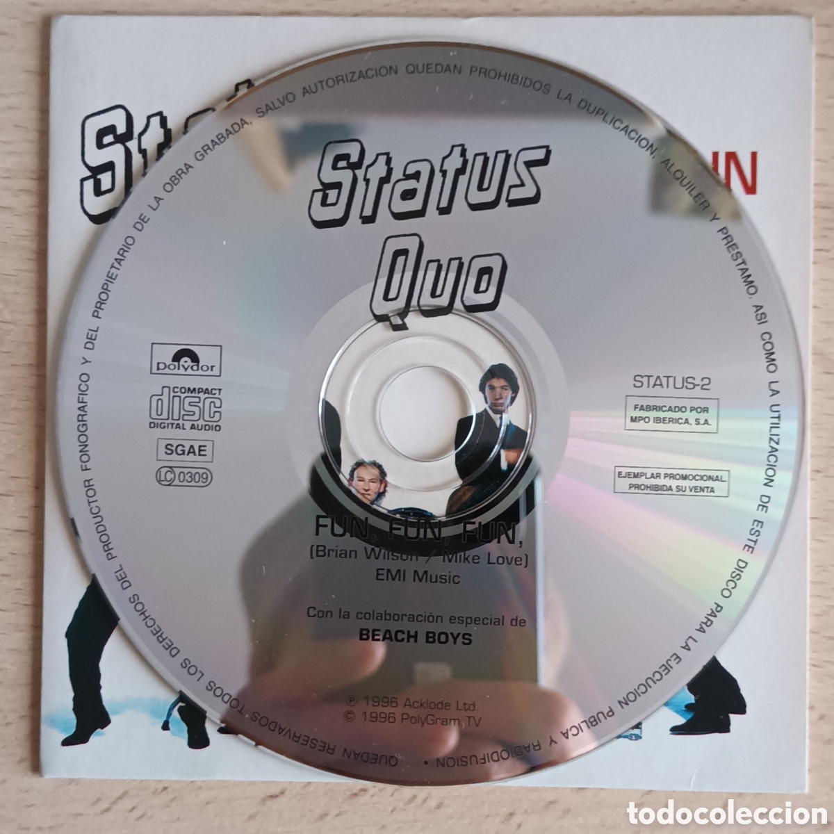 CDs de m&uacute;sica: STATUS QUO- Fun,Fun,Fun (CD) Single - Foto 3